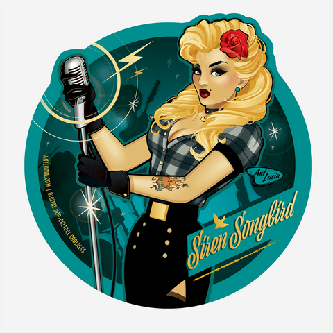Stickers: BombshellBeauties! "Siren Songbird"