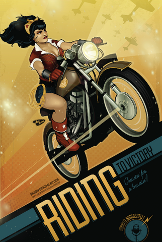 12x18 DC Bombshells "Riding to Victory"