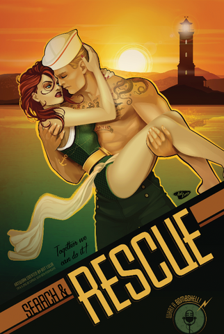 12x18 DC Bombshells "Search & Rescue"