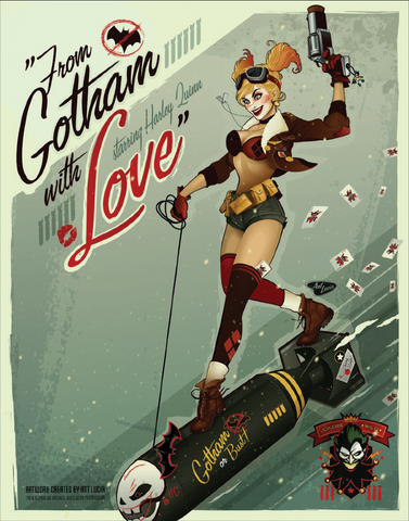 16x20 Harley Quinn "From Gotham with Love"