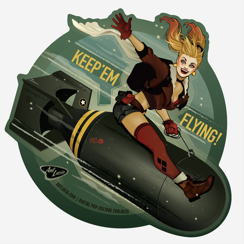 Stickers: BombshellBeauties! "Keep'em Flying!"
