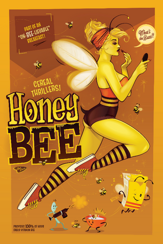 12x18 CerealThrillers! HONEY BEE