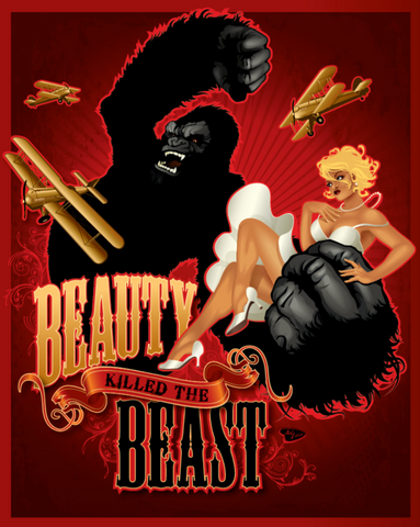 16x20 Spookshow "Beauty Killed the Beast"