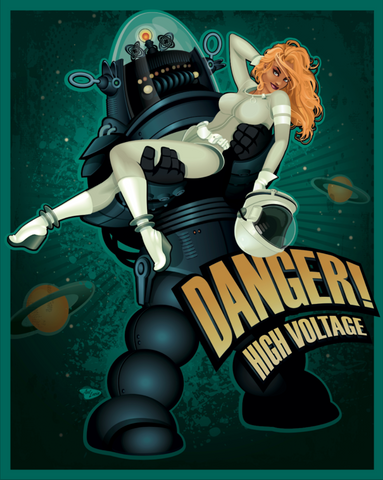 16x20 Spookshow "Danger! High Voltage"