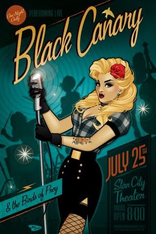 12x18 DC Bombshells Black Canary