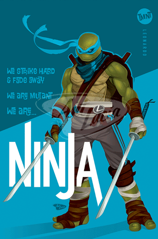 12x18 Collect 3 of 4 TMNT Leonardo "Ninja"