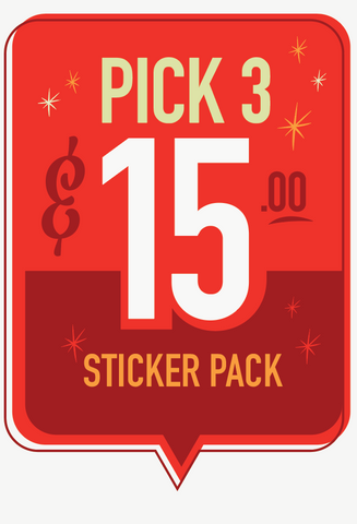 Stickers: 3 Pack! Choose your own!