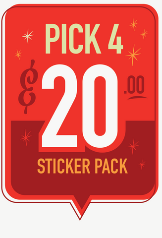Stickers: 4 Pack! Choose your own!