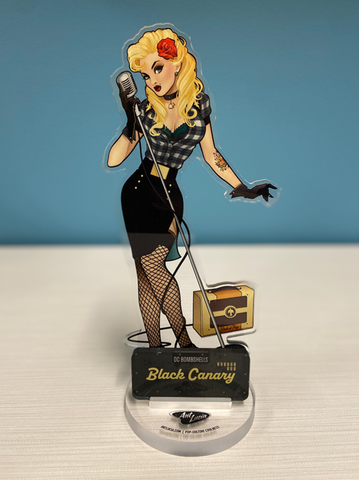 Acrylic DC Bombshells Black Canary Standee