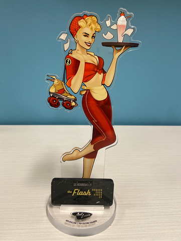 Acrylic DC Bombshells Flash Standee