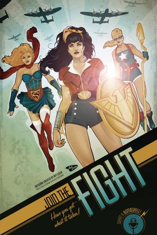 12x18 DC Bombshells "Join the Fight"