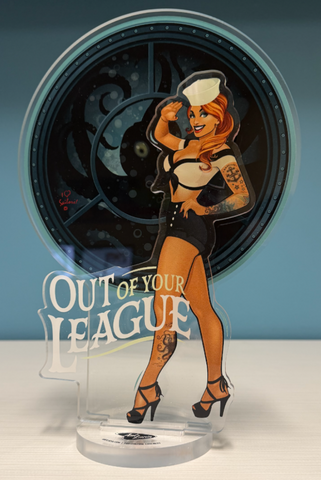 Acrylic Spookshows! "Out of Your League" Deluxe Standee