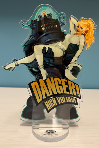 Acrylic Spookshows! "Danger! High Voltage" Deluxe Standee