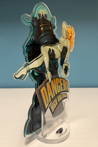Acrylic Spookshows! "Danger! High Voltage" Deluxe Standee