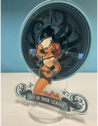 Acrylic Spookshows! "Out of Your League" Standee