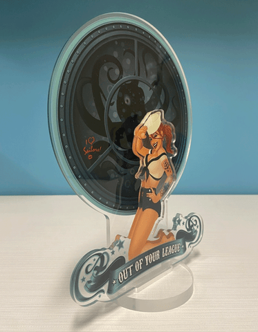 Acrylic Spookshows! "Out of Your League" Standee