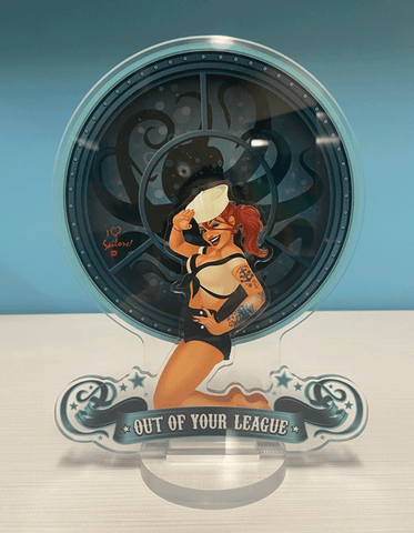 Acrylic Spookshows! "Out of Your League" Standee