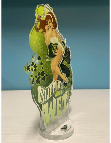 Acrylic Spookshows! "Slippery When Wet" Standee