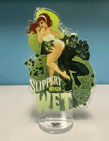 Acrylic Spookshows! "Slippery When Wet" Standee