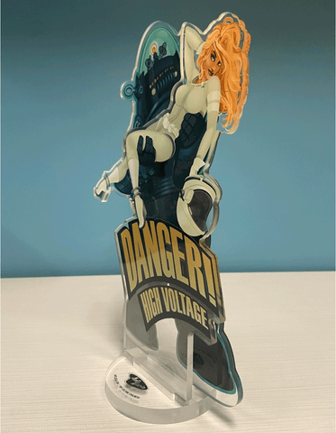 Acrylic Spookshows! "Danger! High Voltage" Standee