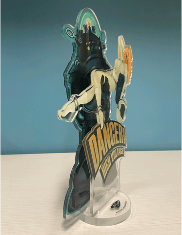 Acrylic Spookshows! "Danger! High Voltage" Standee