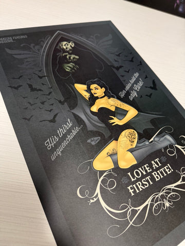 12x18 CreatureFeatures "Love at First Bite!"