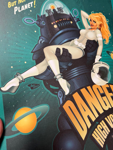 12x18 CreatureFeatures "Danger! High Voltage