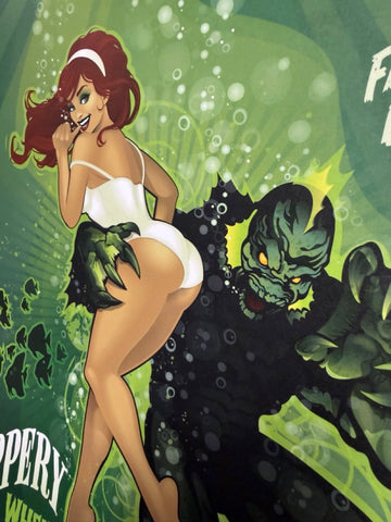 12x18 CreatureFeatures "Slippery When Wet"