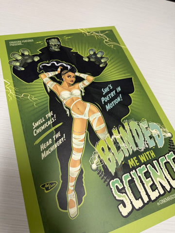 12x18 CreatureFeatures "Blinded With Science"