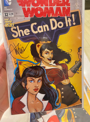 Wonder Woman Original Sketch Cover