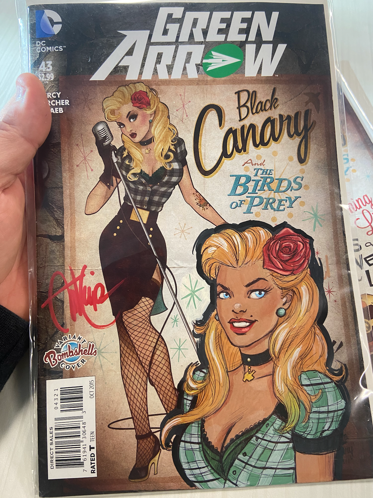 Black Canary Original Sketch Cover | AntLucia.com Black Canary Original Sketch Cover | AntLucia.com