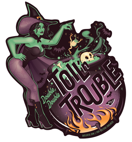 Stickers: Halloween! Toil'n Trouble