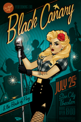 12x18 DC Bombshells Black Canary | AntLucia.com