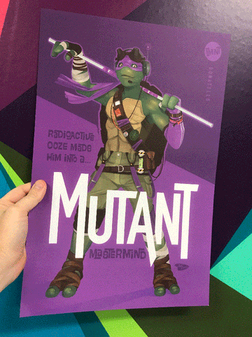 12x18 Collect 2 of 4 TMNT Donnie "Mutant"