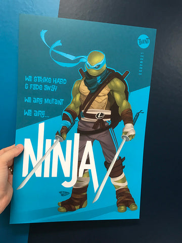 Part 3 TMNT Leo "Ninja" 12x18
